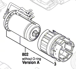 Moteur courant continu 18V réf. 1 617 000 6BG BOSCH